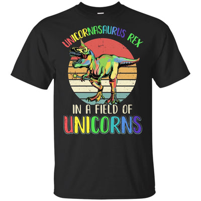 Be A Unicornasaurus Rex In A Field Of Unicorns Youth-Youth Shirt-Youth T-Shirt-Black