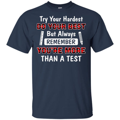 Try Your Hardest Do Your Best Matching Buffalo Teacher-T-Shirt & Hoodie-Classic T-Shirt-Navy