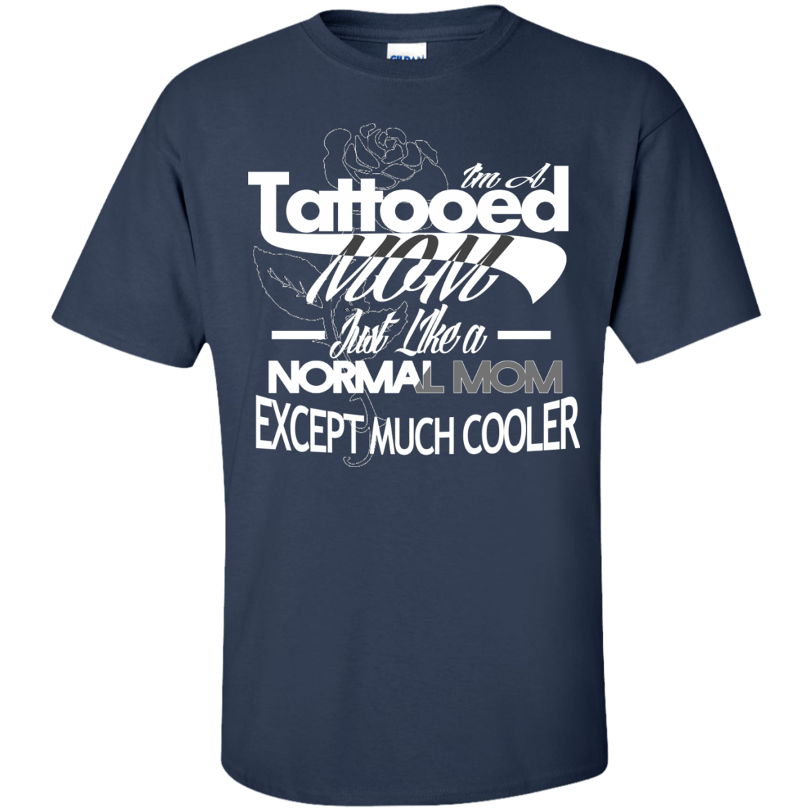 I'm a Tattooed Mom-T-Shirt & Hoodie-Classic T-Shirt-Navy