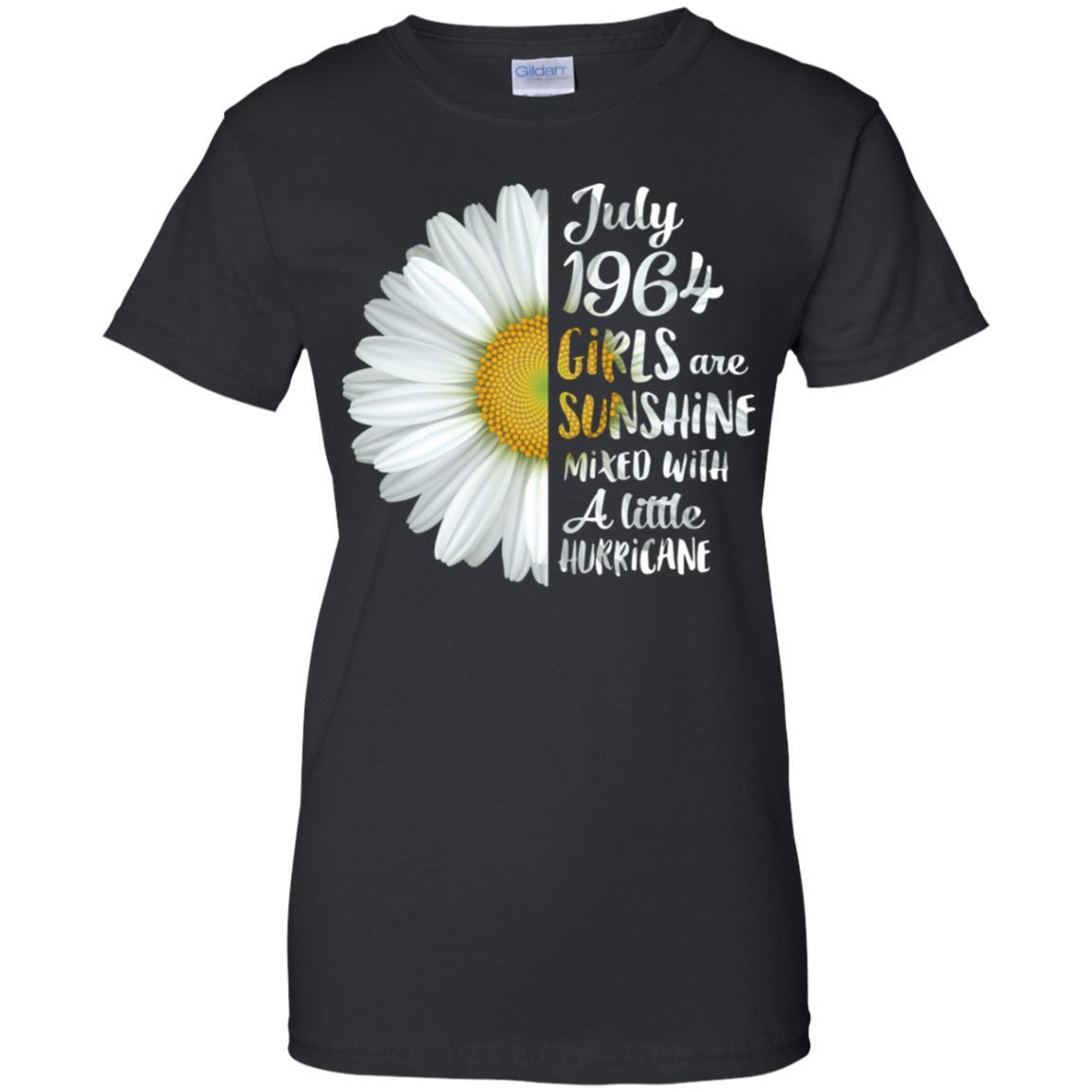 July Girls 1964 55th Birthday Gifts-T-Shirt & Tank Top-Women's T-Shirt-Black