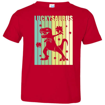 Happy St Pat Rex Day Dinosaur T-Rex Kids Patricks Day Youth-Youth Shirt-Toddler T-Shirt-Red