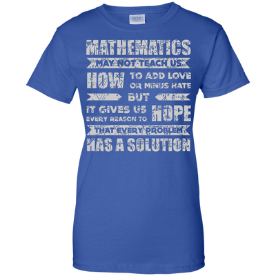 MATHEMATICS May Not Teach Us-T-Shirt & Hoodie-Women's T-Shirt-Royal
