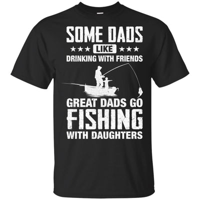 Great Dad Go Fishing With Daughters Father Day Gift-T-Shirt & Hoodie-Classic T-Shirt-Black