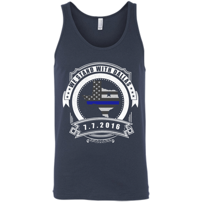 We stand with Dallas 7/7/2016-T-Shirt & Hoodie-Unisex Tank-Navy