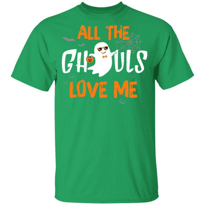 All The Ghouls Love Me Funny Halloween Kids Boy Girl Youth-Youth Shirt-Youth T-Shirt-Irish Green