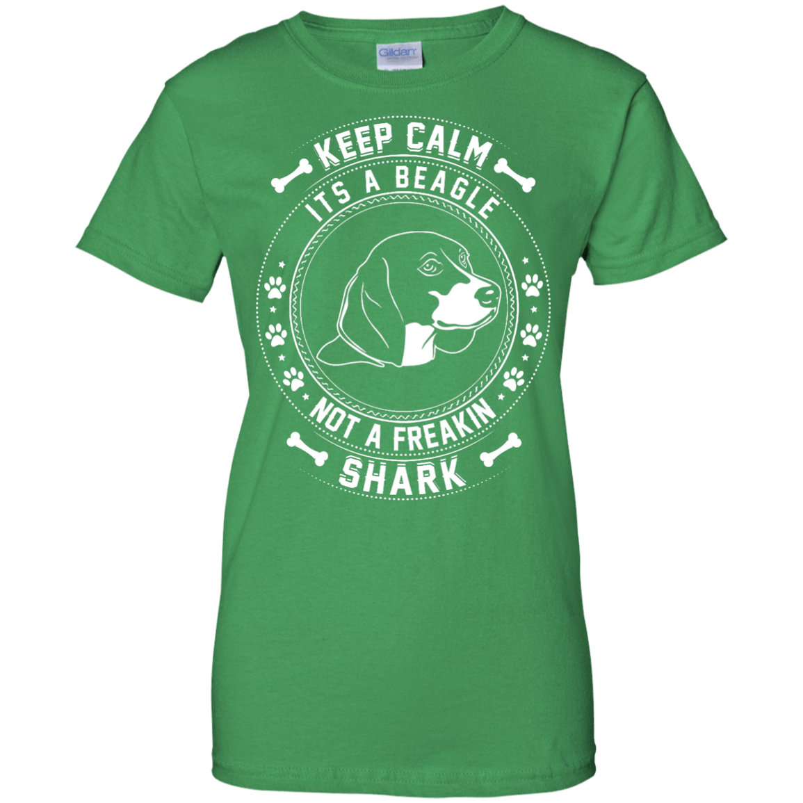 Keep Calm It's A Beagle Not A Freaking Shark-T-Shirt & Hoodie-Women's T-Shirt-Irish Green