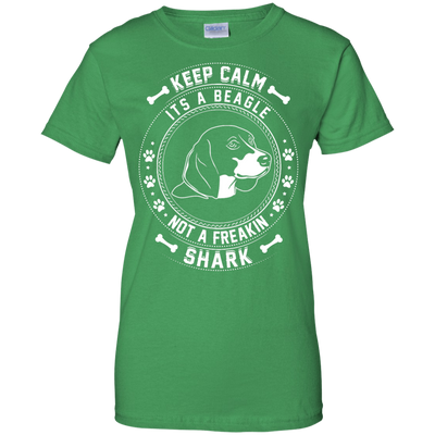 Keep Calm It's A Beagle Not A Freaking Shark-T-Shirt & Hoodie-Women's T-Shirt-Irish Green