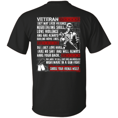 Veteran They May Lack Patience-T-Shirt & Hoodie-Classic T-Shirt-Black