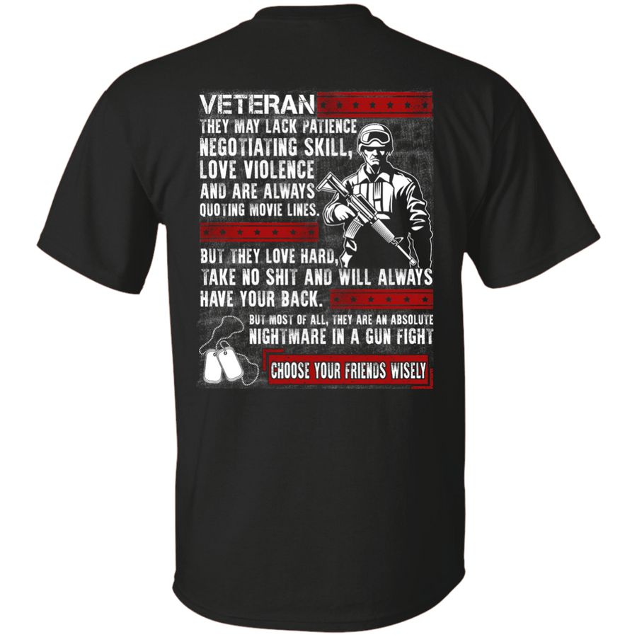 Veteran They May Lack Patience-T-Shirt & Hoodie-Classic T-Shirt-Black