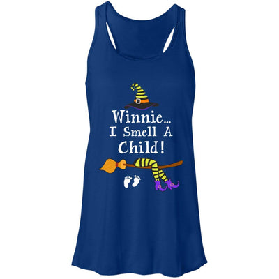I Smell A Child Pregnancy Halloween Costumes For Women-T-Shirt & Tank Top-Women's Flowy Racerback Tank-True Royal