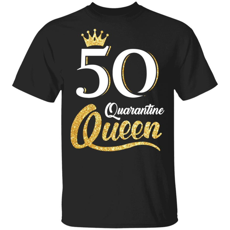 Born In 1971 My 50th Birthday Quarantine Queen-T-Shirt & Tank Top-Classic T-Shirt-Black