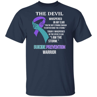 I Am The Storm Support Suicide Prevention Awareness-T-Shirt & Hoodie-Classic T-Shirt-Navy