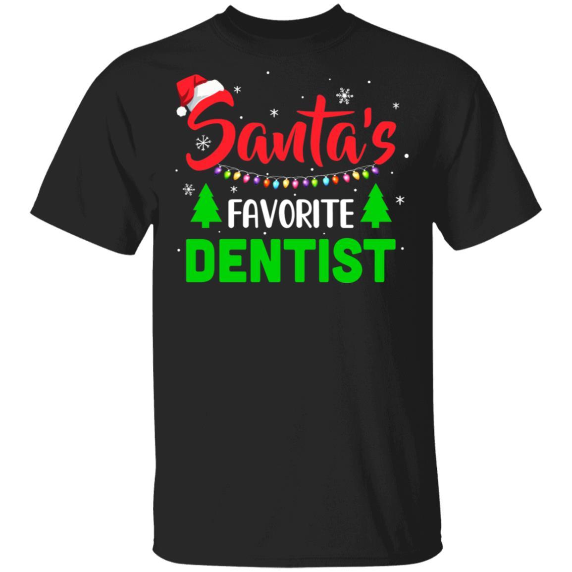 Santa's Favorite Dentist Funny Christmas Xmas Gifts
