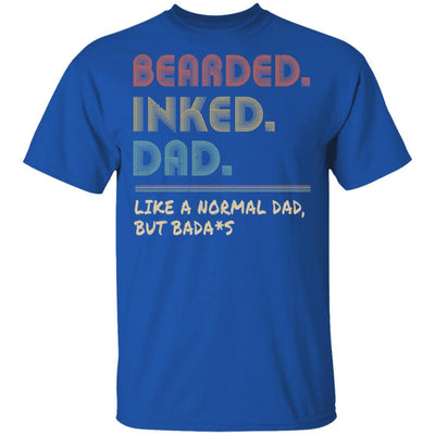 Bearded Inked Dad Funny For Daddy Papa Vintage-T-Shirt & Hoodie-Classic T-Shirt-Royal