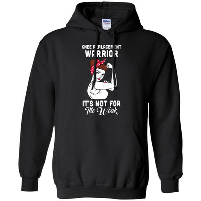 Knee Replacement Warrior Gift For Women-T-Shirt & Hoodie-Pullover Hoodie-Black