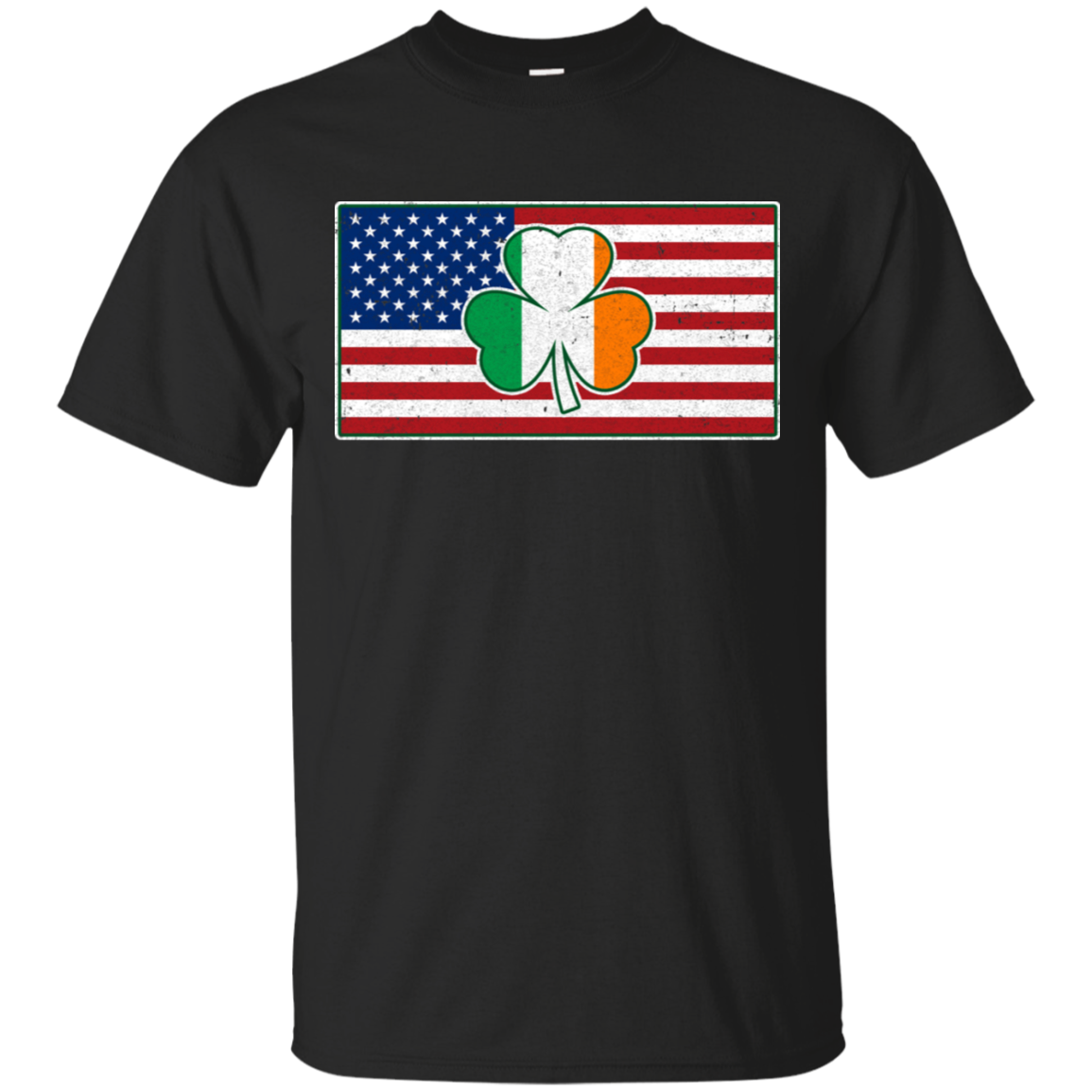 Shamrock Irish Ireland American USA Flag Gift