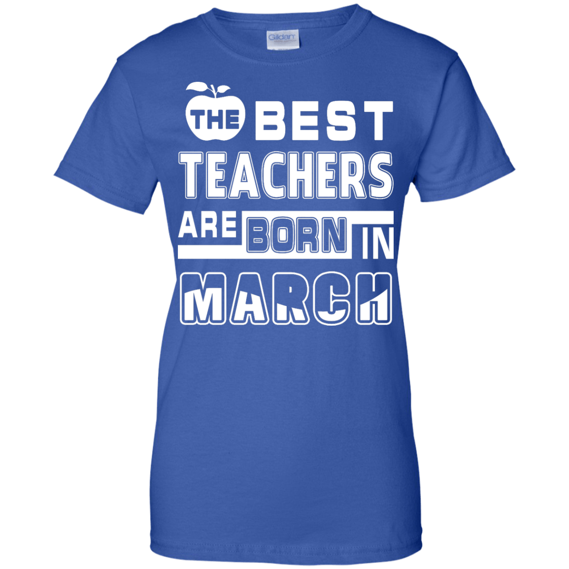 The Best Teachers Are Born In March-T-Shirt & Hoodie-Women's T-Shirt-Royal