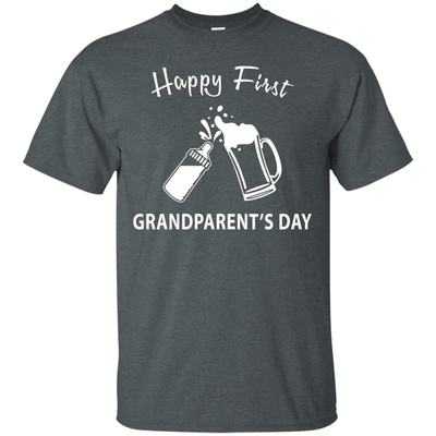 HAPPY FIRST GRANDPARENT'S DAY-T-Shirt & Hoodie-Classic T-Shirt-Dark Heather