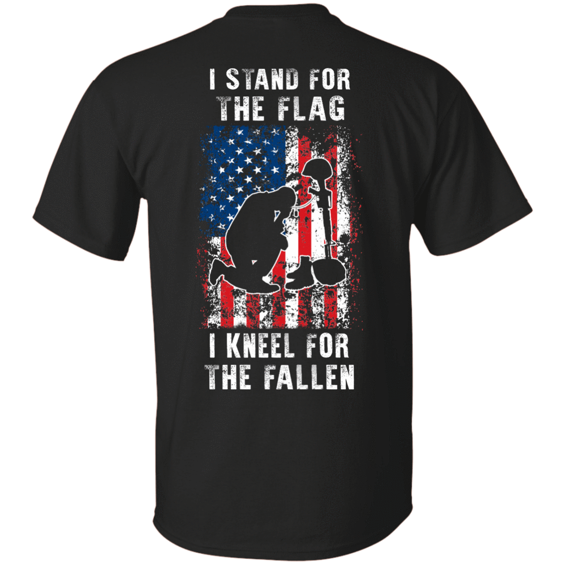 I Stand For The Flag I Kneel For The Fallen-T-Shirt & Hoodie-Classic T-Shirt-Black
