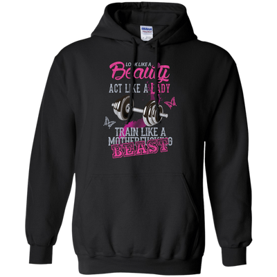 Look like a beautiful act like a lady-T-Shirt & Hoodie-Pullover Hoodie-Black