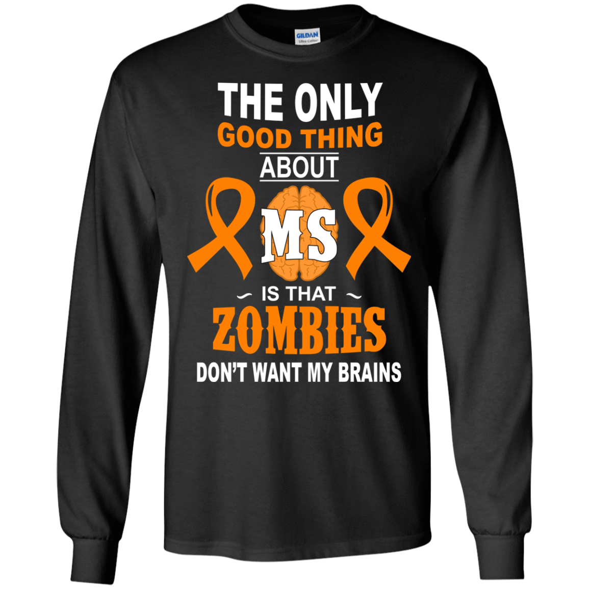 You're Saaaafe - Multiple Sclerosis-T-Shirt & Hoodie-Long Sleeve T-Shirt-Black