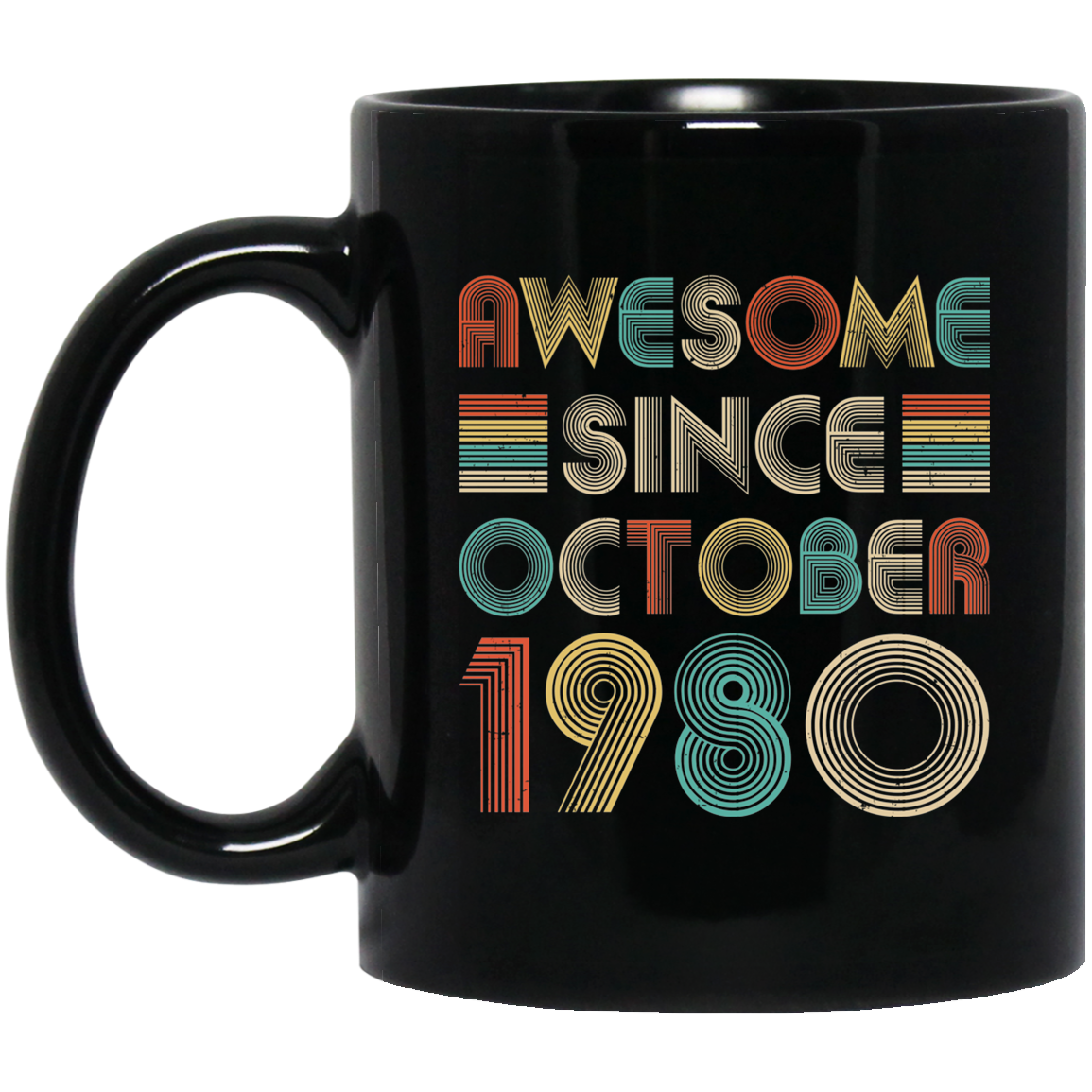 Awesome Since October 1980 Vintage 42th Birthday Gifts Mug