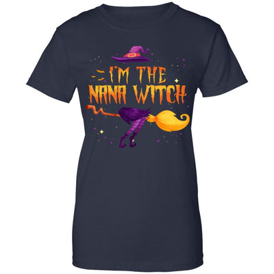 I Am The Nana Witch Halloween Costume Gift-T-Shirt & Hoodie-Women's T-Shirt-Navy