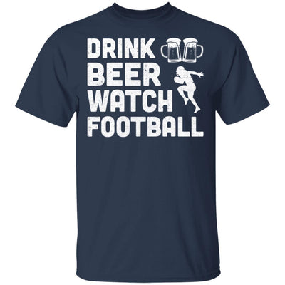 Drink Beer Watch Football For Gameday-T-Shirt & Hoodie-Classic T-Shirt-Navy