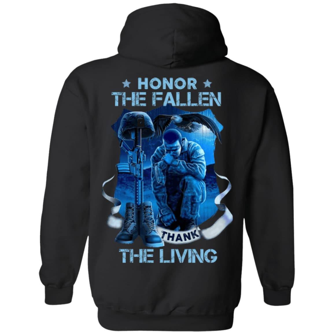 Honnor The Fallen-T-Shirt & Hoodie-Pullover Hoodie-Black