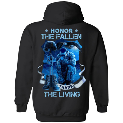 Honnor The Fallen-T-Shirt & Hoodie-Pullover Hoodie-Black