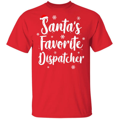 Santa's Favorite Dispatcher Perfect Christmas Gift-T-Shirt & Sweatshirt-Classic T-Shirt-Red