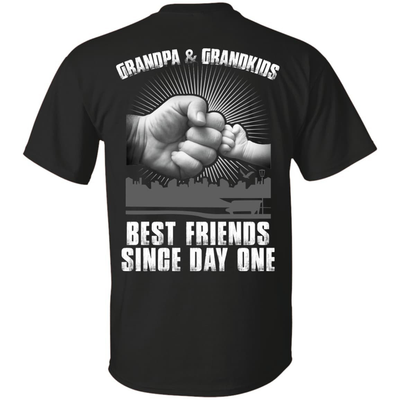 Grandpa And Grandkids Best Friends Single Day One-T-Shirt & Hoodie-Classic T-Shirt-Black