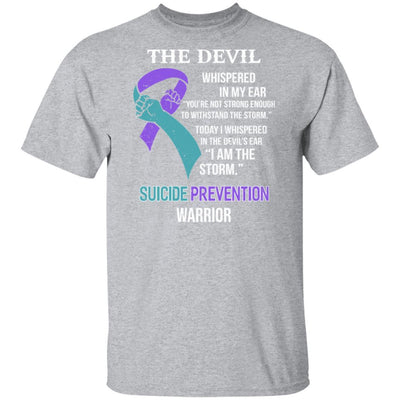 I Am The Storm Support Suicide Prevention Awareness-T-Shirt & Hoodie-Classic T-Shirt-Sport Grey