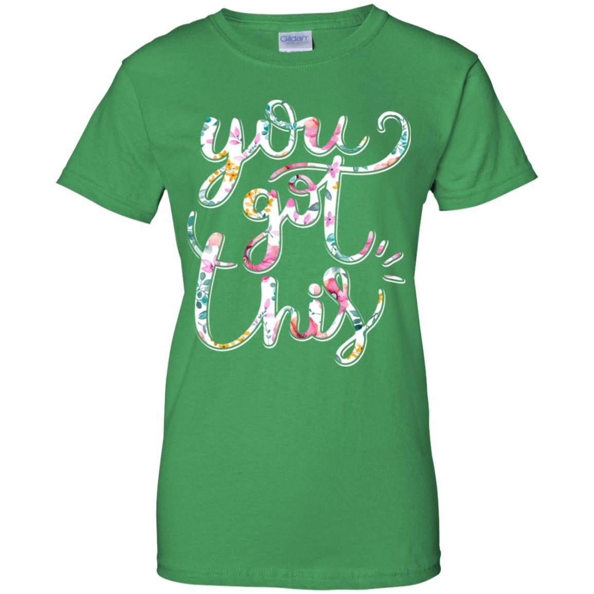 Flower Motivational Teacher State Testing You Got This-T-Shirt & Hoodie-Women's T-Shirt-Irish Green