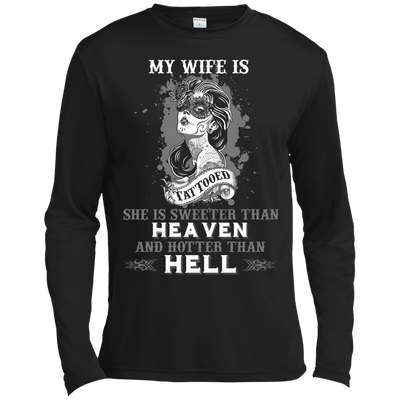 My Wife Is Tattooted-T-Shirt & Hoodie-Long Sleeve T-Shirt-Black