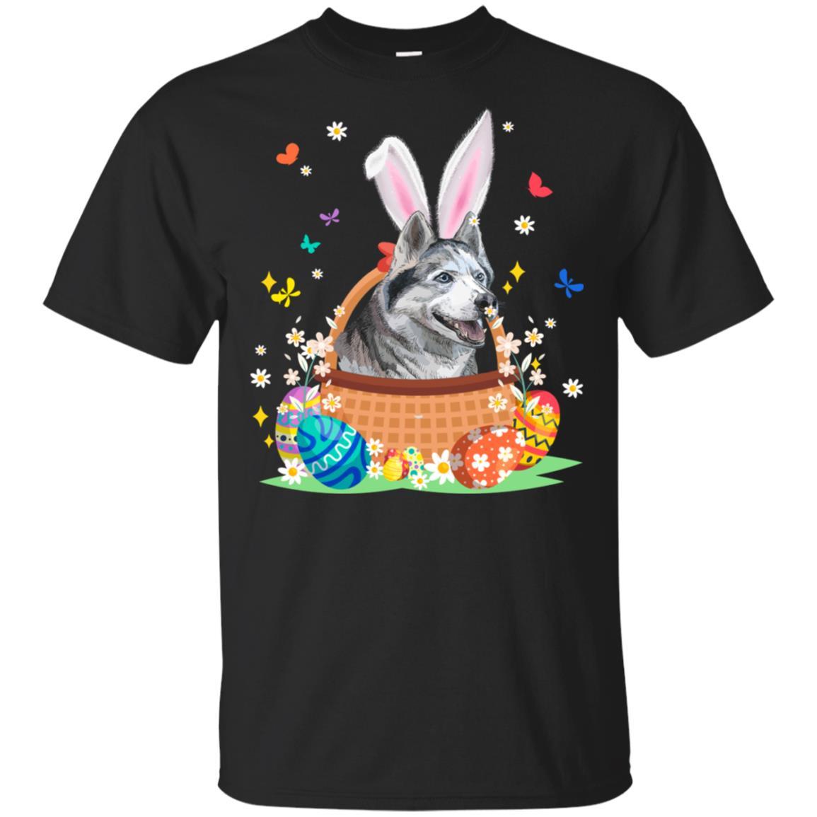 Siberian Husky Bunny Hat Rabbit Easter Eggs