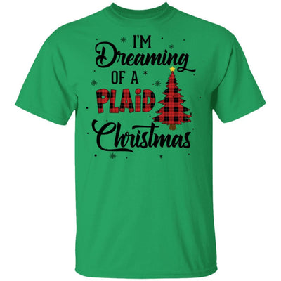 I'm Dreaming Of A Plaid Christmas Xmas Buffalo Plaid-T-Shirt & Sweatshirt-Classic T-Shirt-Irish Green