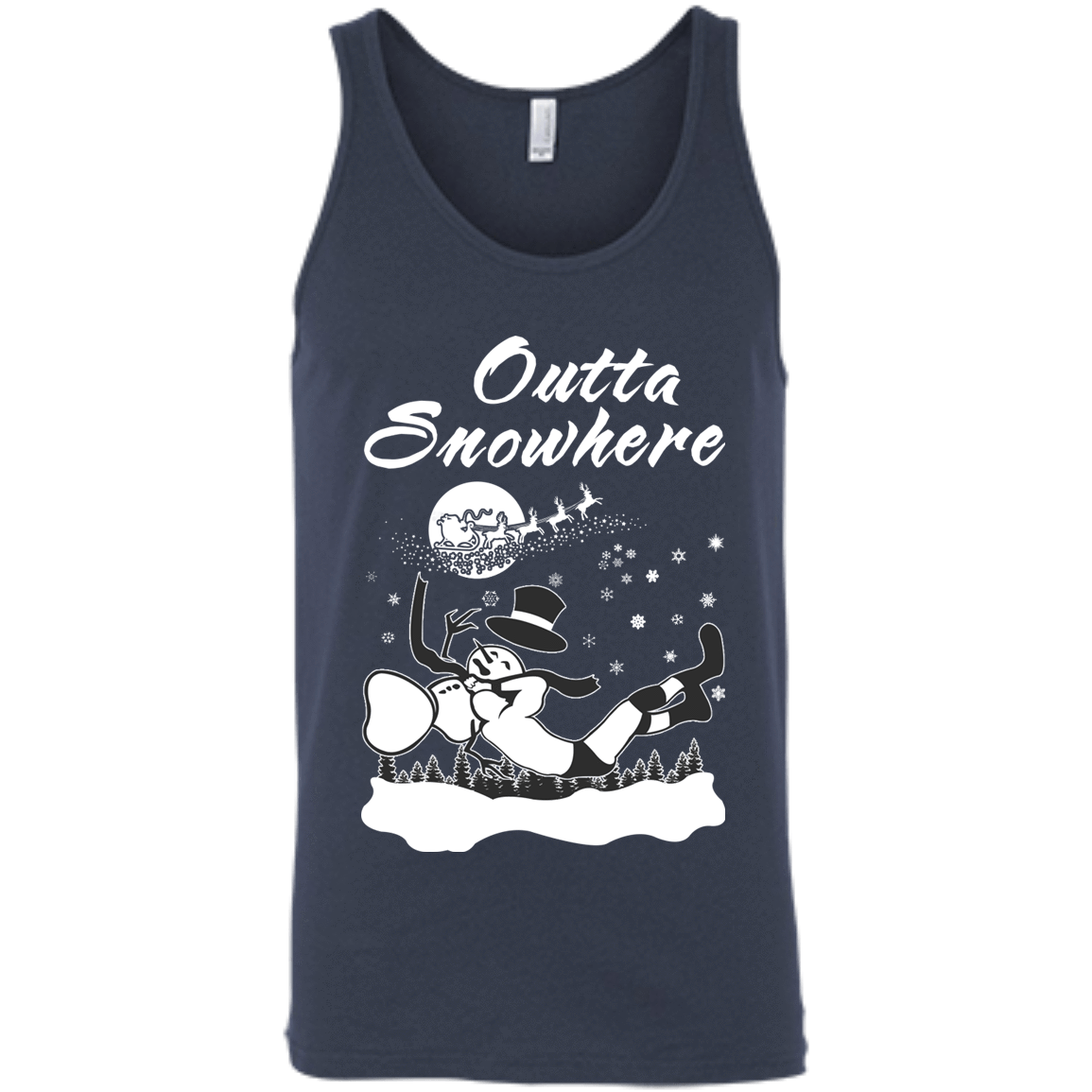 Outta Snowhere-T-Shirt & Hoodie-Unisex Tank-Navy