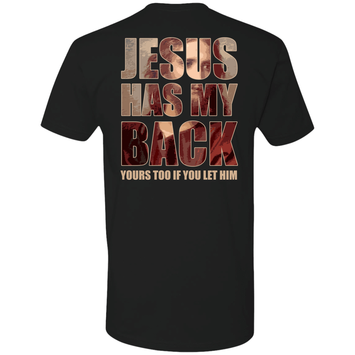 Jesus Has My Back-T-Shirt & Hoodie-Premium T-Shirt-Black