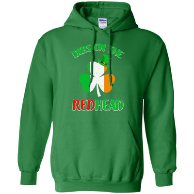 Dibs On The Redhead Funny St Patricks Day Drinking-T-Shirt & Hoodie-Pullover Hoodie-Irish Green