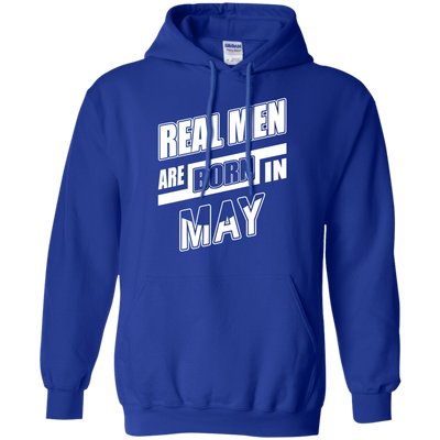 Real Men Are Born In May-T-Shirt & Hoodie-Pullover Hoodie-Royal