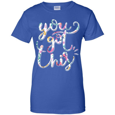 Flower Motivational Teacher State Testing You Got This-T-Shirt & Hoodie-Women's T-Shirt-Royal