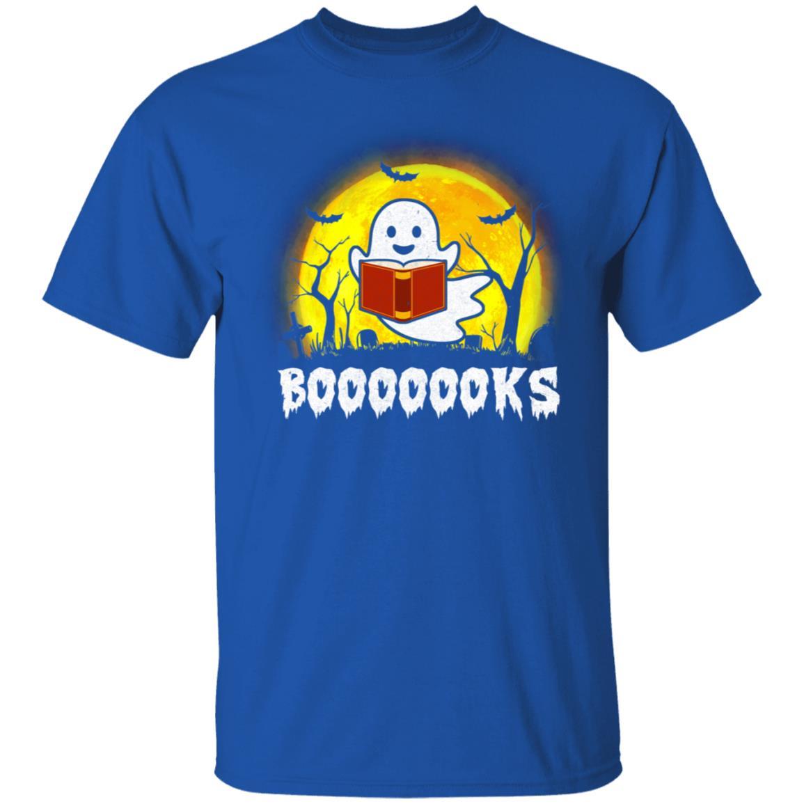 Funny Ghost Booooooks Read Books Boo Halloween Gift-T-Shirt & Hoodie-Classic T-Shirt-Royal
