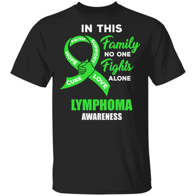 In This School No One Fights Lymphoma Awareness Alone-T-Shirt & Hoodie-Classic T-Shirt-Black