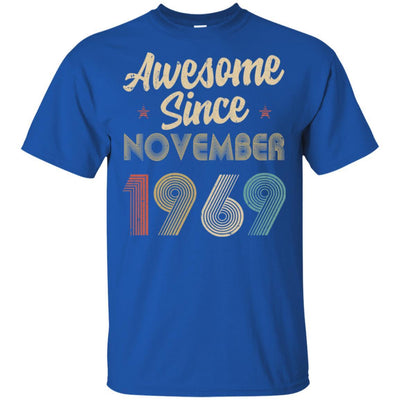 Awesome Since November 1969 Vintage 52th Birthday Gifts-T-Shirt & Hoodie-Classic T-Shirt-Royal