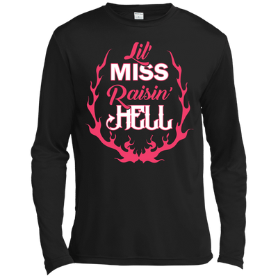 Lil' Miss Raisin Hell-T-Shirt & Hoodie-Long Sleeve T-Shirt-Black