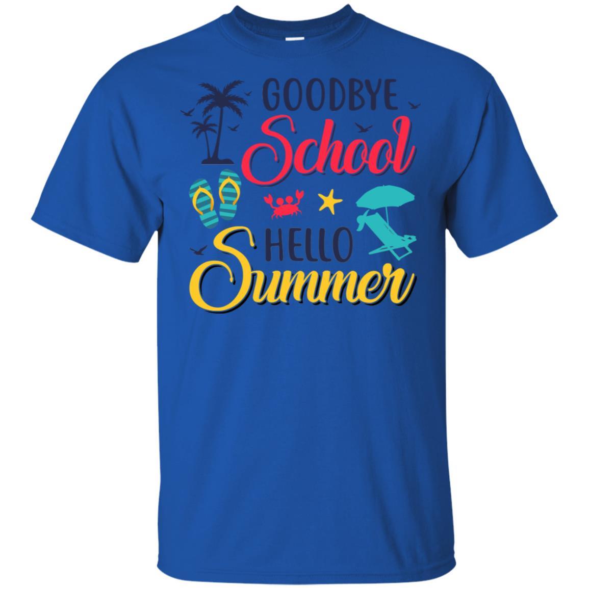 Goodbye School Hello Summer Vintage Retro Style-T-Shirt & Hoodie-Classic T-Shirt-Royal