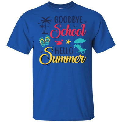 Goodbye School Hello Summer Vintage Retro Style-T-Shirt & Hoodie-Classic T-Shirt-Royal