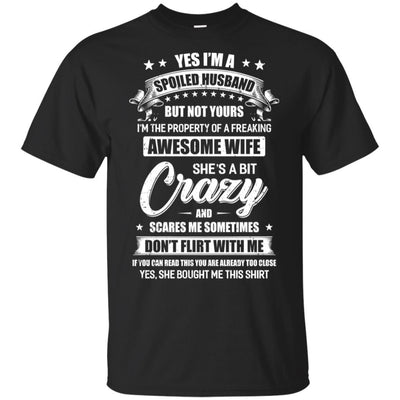 Yes Im A Spoiled Husband But Not Yours Funny Wife Gift-T-Shirt & Hoodie-Classic T-Shirt-Black