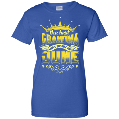 The Best Grandma Was Born In June-T-Shirt & Hoodie-Women's T-Shirt-Royal